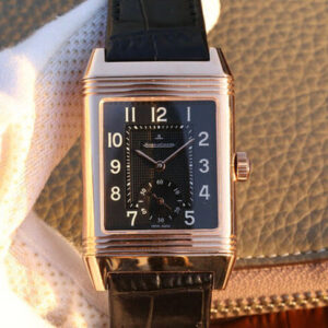 Jaeger LeCoultre Reverso Q3732470 Black Strap Replica Watches - Luxury Replica