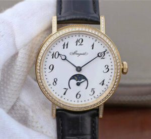 Breguet Classique Moonphase 9087BB/29/964 TW Factory Diamond-Set Bezel Replica Watches - Luxury Replica