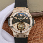 Hublot Big Bang Tourbillon Diamond-Set Bezel Replica Watches - Luxury Replica