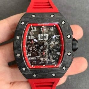 Richard Mille RM-011 KV Factory Red Strap Replica Watches - Luxury Replica