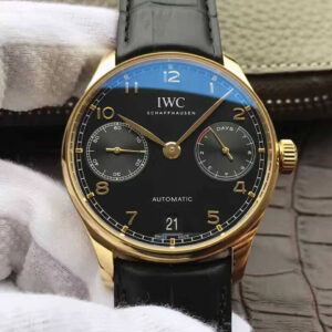 IWC Portugieser IW500101 ZF Factory Black Strap Replica Watches - Luxury Replica