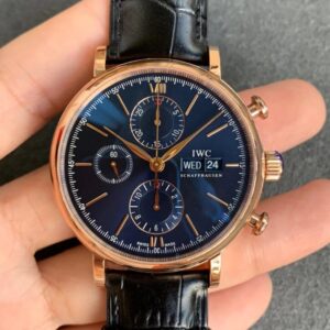IWC Portofino IW391035 ZF Factory Black Strap Replica Watches - Luxury Replica