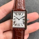 Cartier Tank WSTA0028 K11 Factory White Dial Replica Watches - Luxury Replica