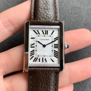 Cartier Tank WSTA0030 K11 Factory Black Strap Replica Watches - Luxury Replica