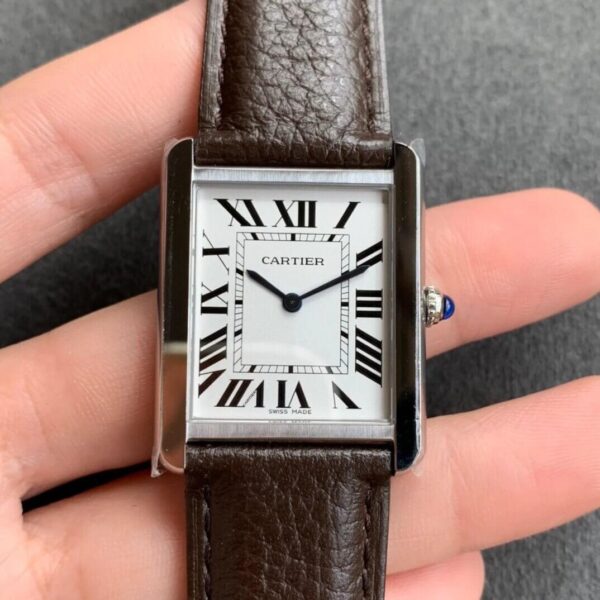Cartier Tank WSTA0030 K11 Factory Black Strap Replica Watches - Luxury Replica