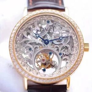 Piaget Tourbillon Brown Strap | US Replica - 1:1 Top quality replica watches factory, super clone Swiss watches.