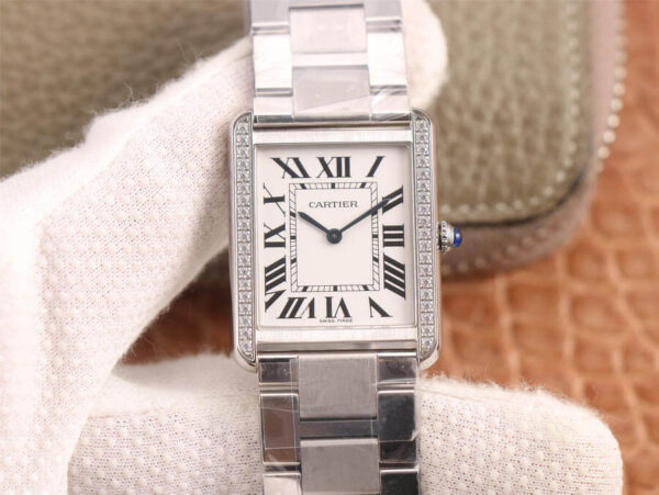 Cartier Tank K11 Factory Stainless Steel Bezel Replica Watches - Luxury Replica