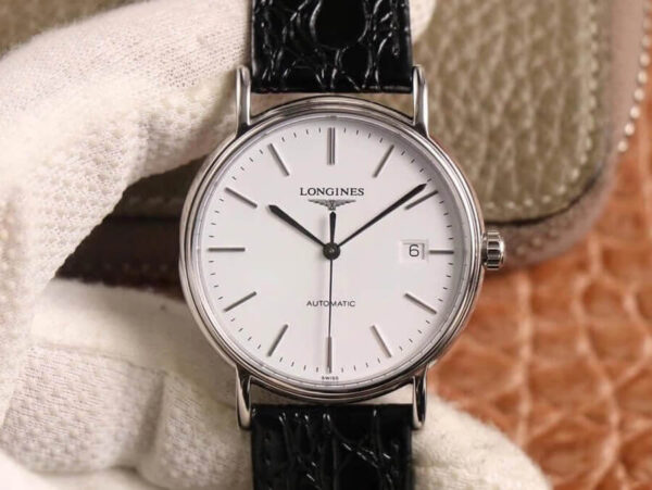 Longines Presence L4.790.4.12.2 KY factory Black Strap Replica Watches - Luxury Replica