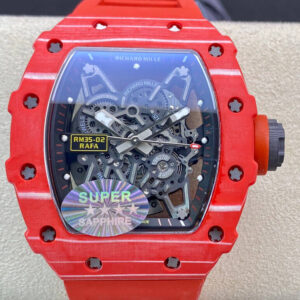 Richard Mille RM035-02 Red Rubber Strap | US Replica - 1:1 Top quality replica watches factory, super clone Swiss watches.