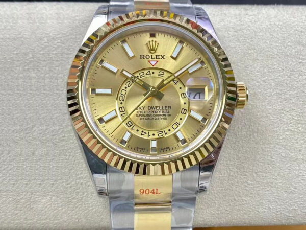 Rolex M326933-0001 Gold Dial | US Replica - 1:1 Top quality replica watches factory, super clone Swiss watches.
