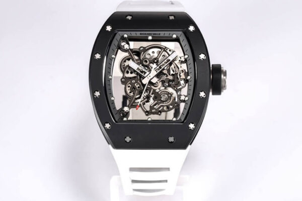 Richard Mille RM-055 White Strap BBR Factory | US Replica - 1:1 Top quality replica watches factory, super clone Swiss watches.