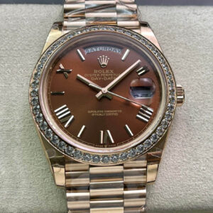 Rolex M228345RBR-0009 Gold Strap | US Replica - 1:1 Top quality replica watches factory, super clone Swiss watches.
