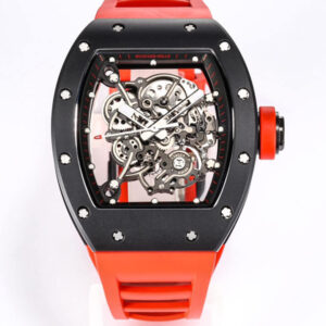 Richard Mille RM-055 Red Rubber Strap BBR Factory | US Replica - 1:1 Top quality replica watches factory, super clone Swiss watches.