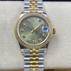 Rolex Datejust M278383RBR-0030 31MM EW Factory Diamond-Set Bezel Replica
