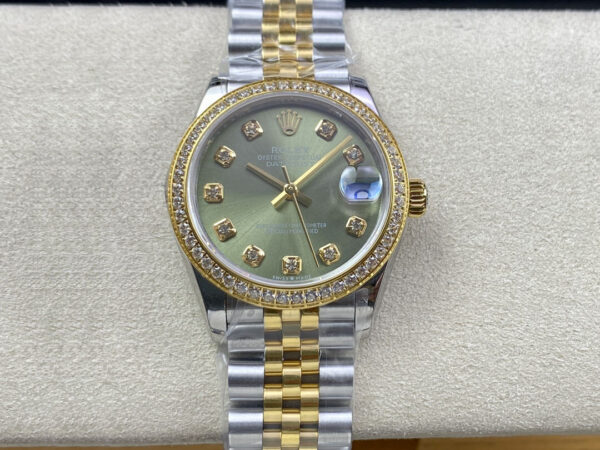 Rolex Datejust M278383RBR-0030 31MM EW Factory Diamond-Set Bezel Replica