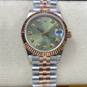 Rolex Datejust 31MM EW Factory Gold Bezel Replica Watches