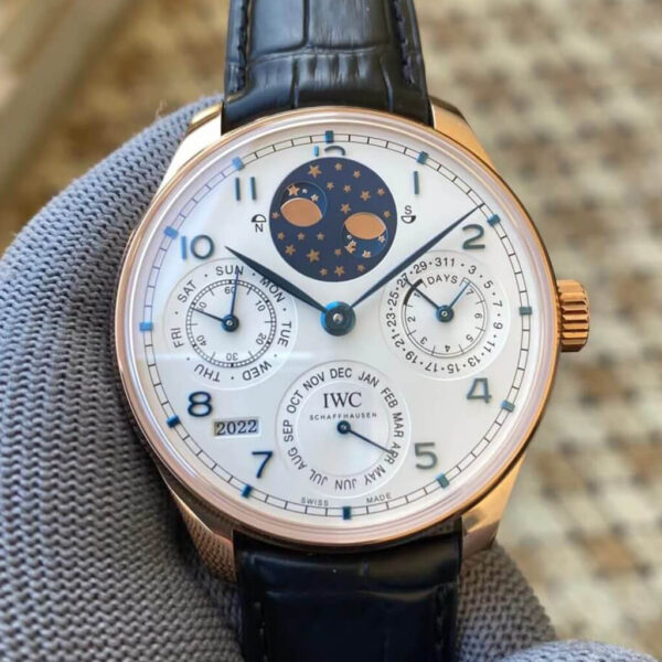 IWC Portuguese Perpetual Calendar IW503405 APS Factory Leather Strap Replica Watches
