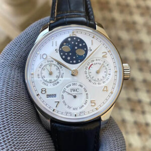 IWC Portuguese Perpetual Calendar IW503406 APS Factory Black Strap Replica Watches