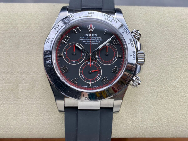 Rolex Cosmograph Daytona 116509 Clean Factory Rubber Strap Replica Watches