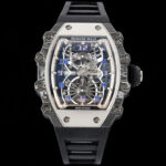 Richard Mille RM21-01 RM Factory Skeleton Dial Black Strap Replica Watches