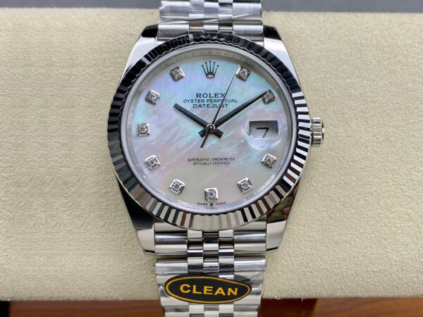 Rolex Datejust M126334-0020 Clean Factory Fluorescent Dial Replica Watches