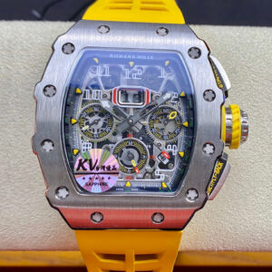 Richard Mille RM011 Yellow Strap | US Replica - 1:1 Top quality replica watches factory, super clone Swiss watches.