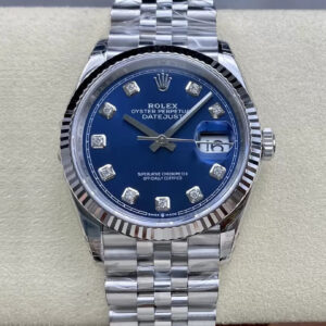 Rolex Datejust M126234-0037 36MM VS Factory Blue Diamond Dial Replica Watches