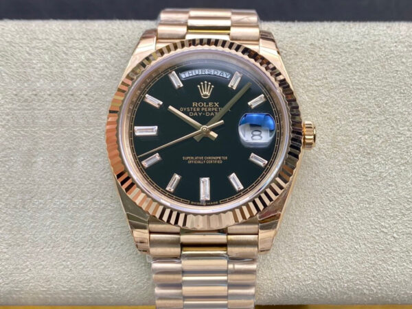 Rolex Day Date 228238a EW Factory V2 Gold Strap Replica Watches