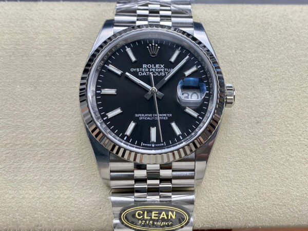 Rolex Datejust M126234-0015 36MM Clean Factory Stainless Steel Strap Replica Watches