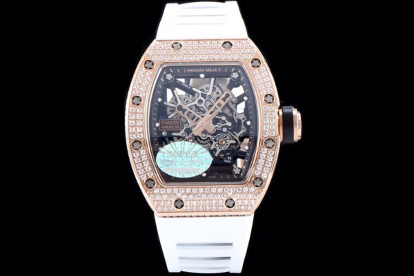 Richard Mille RM035 Americas KV Factory White Rubber Strap Replica Watches