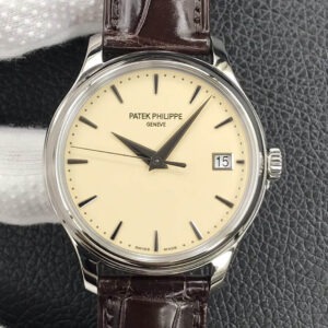 Patek Philippe Calatrava 5227G-001 3K Factory Light Yellow Dial Replica Watches