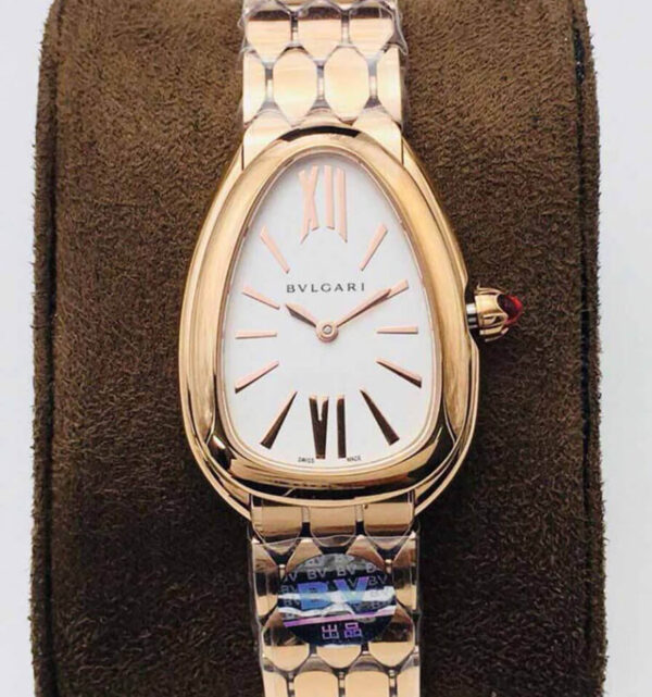 Replica Bvlgari Serpenti 103145 BV Factory Rose Gold Bezel Replica Watches