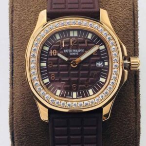 Patek Philippe Aquanaut 5067A Quartz Movement PPF Factory Brown Dial Replica Watches