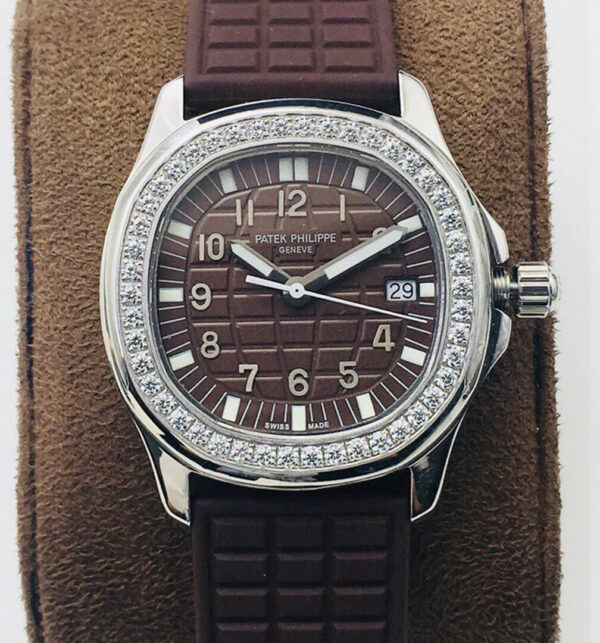 Patek Philippe Aquanaut 5067A-023 Quartz Movement PPF Factory Brown Dial Replica Watches