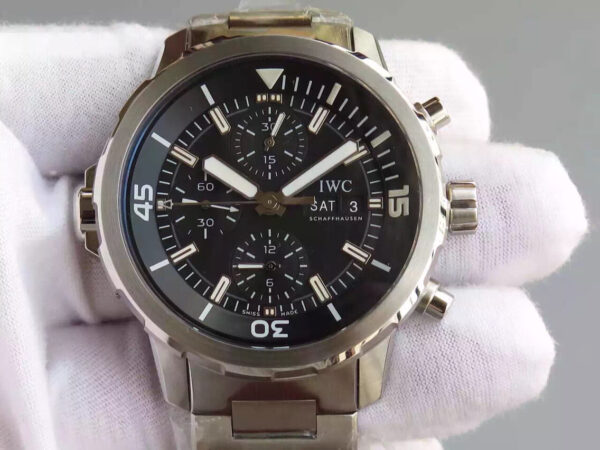 IWC Aquatimer IW376804 V6 Factory Black Dial Replica Watches - Luxury Replica