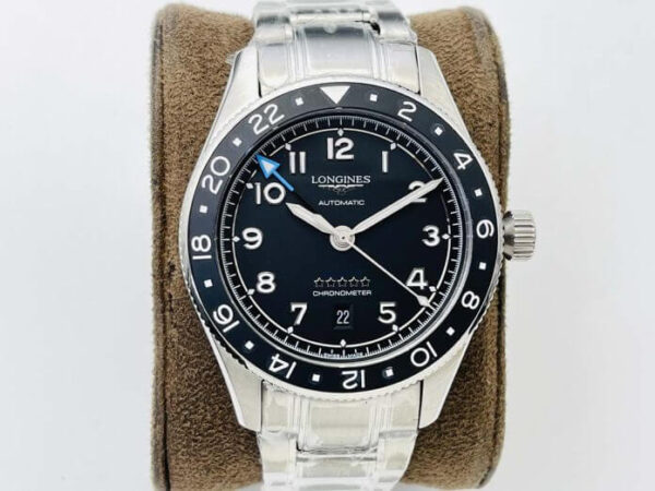 Longines Spirit ZuIu Time L3.812.4.53.6 LG Factory Black Bezel Replica Watches - Luxury Replica