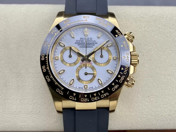 Rolex Cosmograph Daytona M116518LN-0041 Clean Factory Black Rubber Strap Replica Watches - Luxury Replica