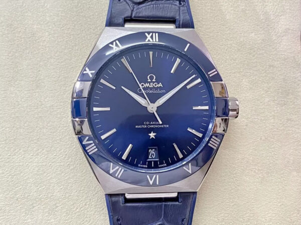 SBF Omega Constellation 131.33.41.21.03.001 VS Factory Blue Bezel Replica Watches - Luxury Replica
