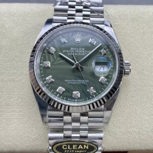 Rolex Datejust M126234-0055 36MM Clean Factory Green Diamond Dial Replica Watches - Luxury Replica