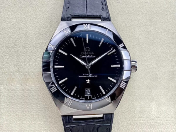 SBF Omega Constellation 131.33.41.21.01.001 VS Factory Black Strap Replica Watches - Luxury Replica