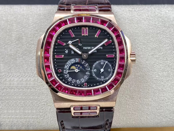 Patek Philippe Nautilus 5724 GR Factory Black Dial Replica Watches - Luxury Replica