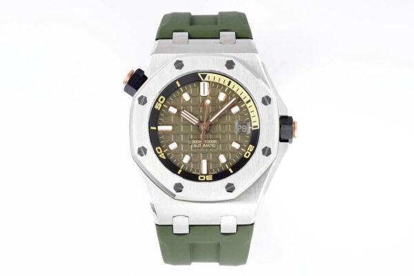Audemars Piguet Royal Oak Offshore 15720ST.OO.A052CA.01 ZF Factory Green Rubber Strap Replica Watches - Luxury Replica