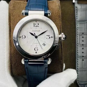 Cartier Pasha WSPA0010 41MM BV Factory Blue Leather Strap Replica Watches - Luxury Replica