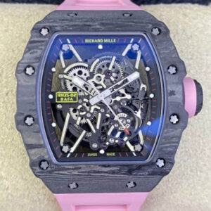 Richard Mille RM35-02 T+ Factory NTPT Carbon Fiber Skeleton Dial Replica Watches - Luxury Replica
