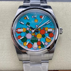 Rolex Oyster Perpetual M124300-0008 41MM EW Factory Blue Dial Replica Watches - Luxury Replica