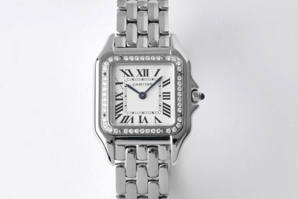 Panthere De Cartier W4PN0008 27MM BV Factory Stainless Steel White Dial Replica Watches - Luxury Replica