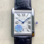 Cartier Tank W5200027 AF Factory Silvery White Dial Replica Watches - Luxury Replica