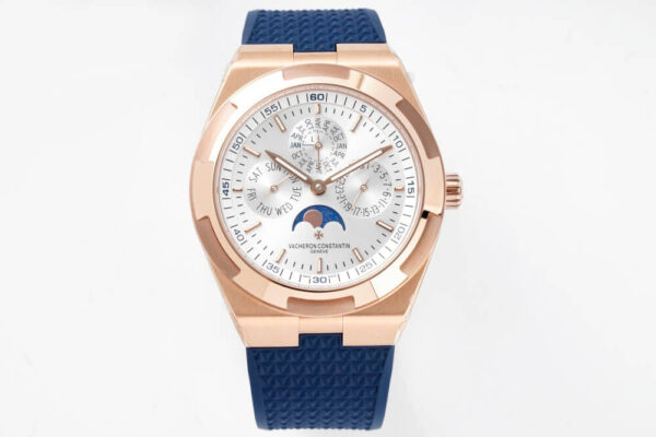 Vacheron Constantin Overseas 4300V/120R-B064 8F Factory V2 Rubber Strap White Dial Replica Watches - Luxury Replica